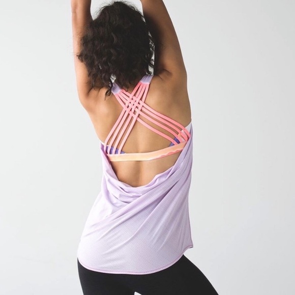 Lululemon Backless Wild Tank with Strappy Bra in Light Purple - Picture 8 of 8